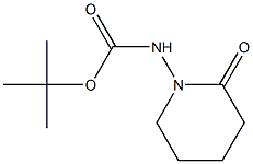 (2-氧代哌啶-1-基)氨基甲酸叔丁酯 结构式