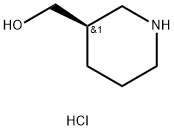 (R)-哌啶-3-甲醇盐酸盐 结构式