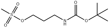 3-[(TERT-BUTOXY)CARBONYL]AMINO-1-(METHANESULFONYLOXY)PROPANE 结构式