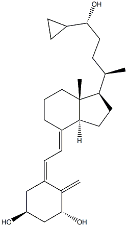 (1ALPHA,3BETA,5Z,7E,24R)-24-环丙基-9,10-开环胆甾-5,7,10(19)-三烯-1,3,24-三醇 结构式