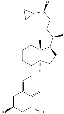 (1ALPHA,3BETA,5Z,7E,24S)-24-环丙基-9,10-开环胆甾-5,7,10(19)-三烯-1,3,24-三醇 结构式