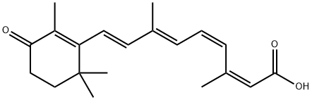 (11-cis,13-cis)-4-Oxoretinoic Acid 结构式