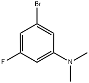 (3-二甲胺基-5-氟)溴苯 结构式