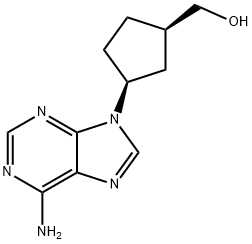 2-aMino-9-((1R,4S)-4-(hydroxyMethyl)cyclopent-2-enyl)-4,9-dihydro-1H-purin-6(5H)-one 结构式