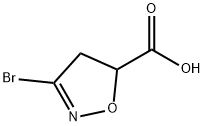 3-broMo-4,5-dihydroisoxazole-5-carboxylic acid 结构式