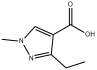 1-甲基-3-乙基-1H-吡唑-4-羧酸 结构式
