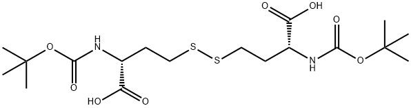 (2R,2'R)-4,4'-二磺基二(2 - ((叔丁氧基羰基)氨基)丁酸) 结构式