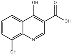 4,8-二羟基喹啉-3-羧酸 结构式