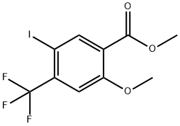 Methyl 5-iodo-2-Methoxy-4-(trifluoroMethyl)benzoate 结构式