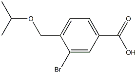 3-溴-4-(异丙氧基甲基)苯甲酸 结构式