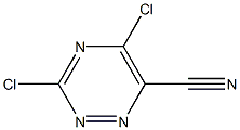 3,5-dichloro-1,2,4-triazine-6-carbonitrile 结构式