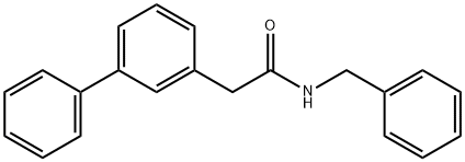 N-benzyl-2-(biphenyl-3-yl)acetamide 结构式