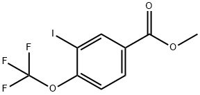 3-碘-4-三氟甲氧基苯甲酸甲酯 结构式