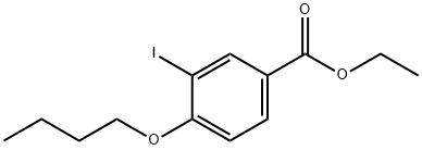 Ethyl 4-butoxy-3-iodobenzoate 结构式