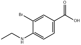 3-BroMo-4-(ethylaMino)benzoic acid 结构式