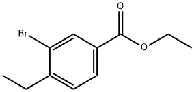 3-溴-4-乙基苯甲酸乙酯 结构式