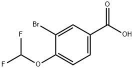 3-溴-4-(二氟甲氧基)苯甲酸 结构式