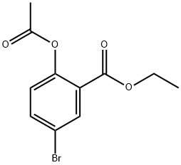 Ethyl 2-acetoxy-5-broMobenzoate 结构式