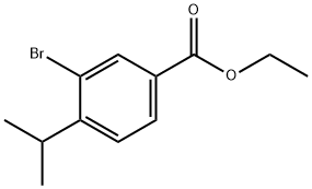 3-溴-4-异丙基苯甲酸乙酯 结构式