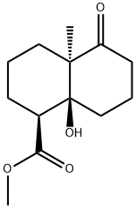 (1S,4aR,8aS)-Methyl 8a-hydroxy-4a-Methyl-5-oxodecahydronaphthalene-1-carboxylate 结构式