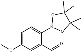 2-甲酰基-4-甲氧基苯基硼酸频哪醇酯 结构式