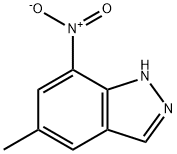 5-METHYL-7-NITRO-1H-INDAZOLE 结构式