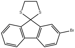 2'-溴螺[[1,3]二硫戊环2,9'芴] 结构式