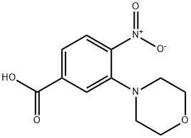 3-(吗啉-4-基)-4-硝基苯甲酸 结构式