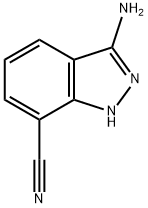 3-氨基-7-氰基-1H-吲唑 结构式