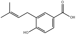 4-Hydroxy-3-prenylbenzoic Acid 结构式