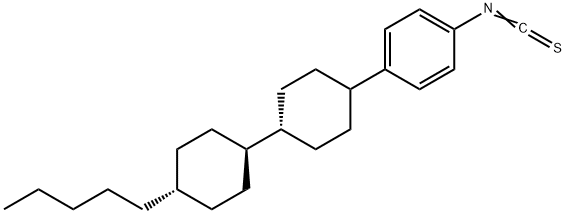 1-异硫氰酸基-4-[(反式,反式)-4'-戊基[1,1'-联环己基]-4-基]苯 结构式