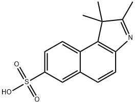 1,1,2-三甲基-1H-苯并吲哚-7-磺酸 结构式