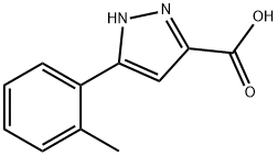 3-(2-Methylphenyl)pyrazole-5-carboxylic acid 结构式