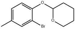 2-(2-溴-4-甲基苯氧基)四氢-2H-吡喃 结构式