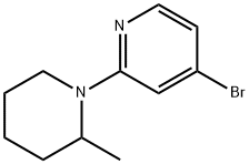 4-Bromo-2-(2-methylpiperidin-1-yl)pyridine 结构式