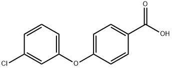 4-(3-氯苯氧基)苯甲酸 结构式