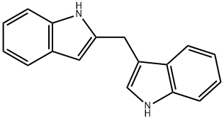 3-((1H-吲哚-2-基)甲基)-1H-吲哚 结构式