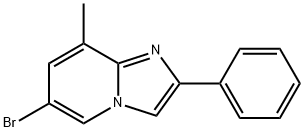 6-溴-8-甲基-2-苯基咪唑并[1,2-A]吡啶 结构式