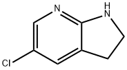 5-氯-2,3-二氢-1H-吡咯并[2,3-B]吡啶 结构式