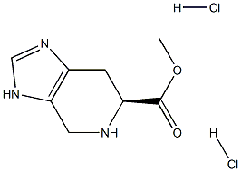 METHYL (6S)-4,5,6,7-TETRAHYDRO-3H-IMIDAZO[4,5-C]PYRIDINE-6-CARBOXYLATE;DIHYDROCHLORIDE 结构式