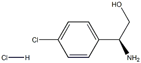 (S)-2-氨基-2-(4-氯苯基)乙醇盐酸盐 结构式