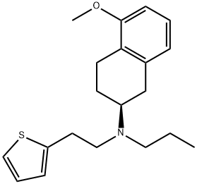 (S)-5-甲氧基-N-丙基-N-(2-(噻吩-2-基)乙基)-1,2,3,4-四氢萘-2-胺 结构式