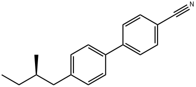 4'-[(2R)-2-甲基丁基]联苯-4-甲腈 结构式