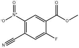 4-氰基-2-氟-5-硝基苯甲酸甲酯 结构式