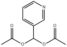 Methanediol, 1-(3-pyridinyl)-, 1,1-diacetate 结构式