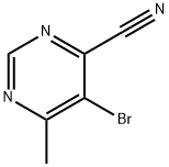 5-溴-4-氰基-6-甲基嘧啶 结构式