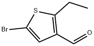 5-溴-2-乙基噻吩-3-甲醛 结构式