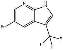 3-三氟甲基-5-溴-7-氮杂吲哚 结构式