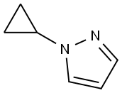 1-环丙基-1H-吡唑 结构式