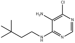 6-Chloro-N4-(3,3-diMethyl-butyl)-pyriMidine-4,5-diaMine 结构式